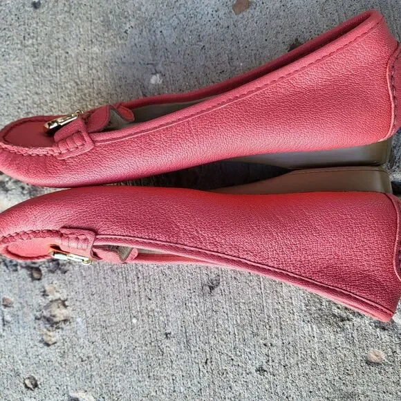 Michael Kors Hamilton Loafer Slip-On Moccasin Shoes Watermelon Women's Size 6M - Picture 5 of 11